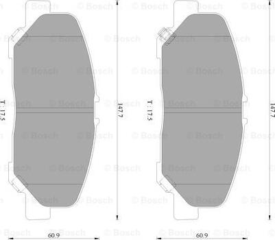 BOSCH 0 986 AB2 448 - Гальмівні колодки, дискові гальма autozip.com.ua