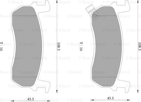 BOSCH 0 986 AB2 447 - Гальмівні колодки, дискові гальма autozip.com.ua