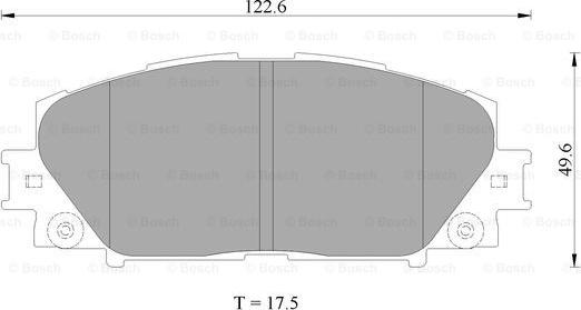 BOSCH 0 986 AB2 133 - Гальмівні колодки, дискові гальма autozip.com.ua