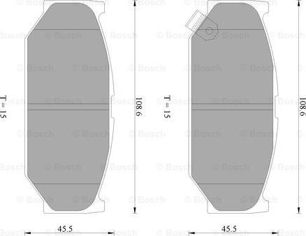 BOSCH 0 986 AB2 402 - Гальмівні колодки, дискові гальма autozip.com.ua