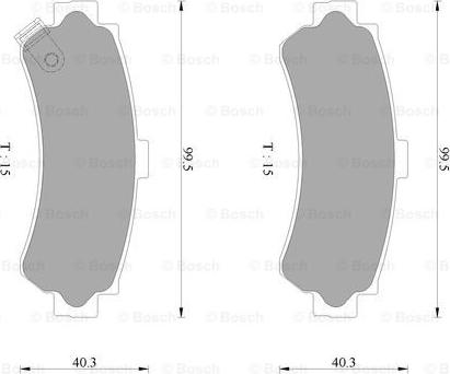 BOSCH 0 986 AB2 482 - Гальмівні колодки, дискові гальма autozip.com.ua