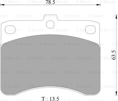 BOSCH 0 986 AB2 435 - Гальмівні колодки, дискові гальма autozip.com.ua