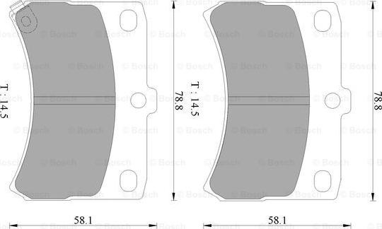 BOSCH 0 986 AB2 426 - Гальмівні колодки, дискові гальма autozip.com.ua