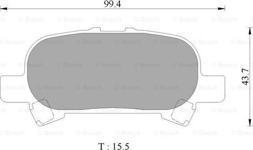 BOSCH 0 986 AB2 504 - Гальмівні колодки, дискові гальма autozip.com.ua