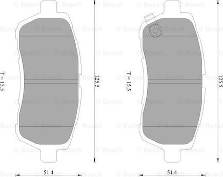 BOSCH 0 986 AB2 502 - Гальмівні колодки, дискові гальма autozip.com.ua