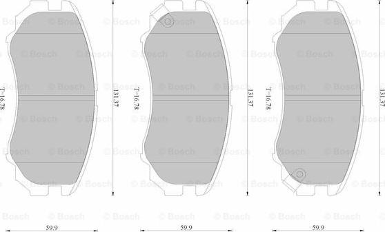 BOSCH 0 986 AB2 514 - Гальмівні колодки, дискові гальма autozip.com.ua