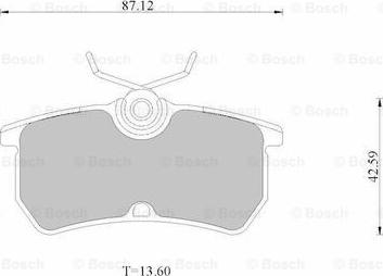 BOSCH 0 986 AB2 535 - Гальмівні колодки, дискові гальма autozip.com.ua