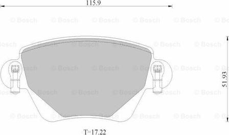 BOSCH 0 986 AB2 528 - Гальмівні колодки, дискові гальма autozip.com.ua