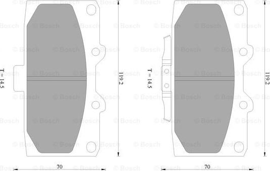 BOSCH 0 986 AB2 657 - Гальмівні колодки, дискові гальма autozip.com.ua