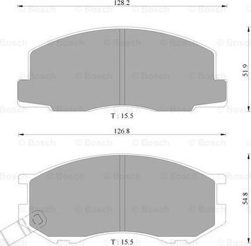 BOSCH 0 986 AB2 049 - Гальмівні колодки, дискові гальма autozip.com.ua