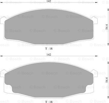 BOSCH 0 986 AB2 045 - Гальмівні колодки, дискові гальма autozip.com.ua