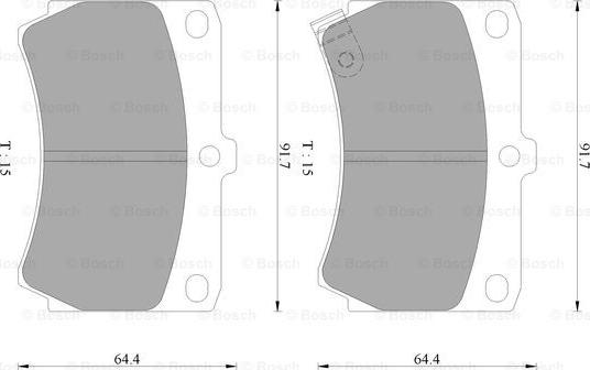 BOSCH 0 986 AB2 053 - Гальмівні колодки, дискові гальма autozip.com.ua