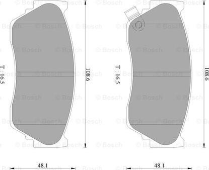 BOSCH 0 986 AB2 069 - Гальмівні колодки, дискові гальма autozip.com.ua