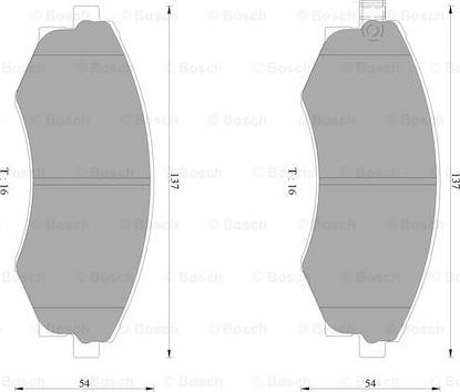 BOSCH 0 986 AB2 067 - Гальмівні колодки, дискові гальма autozip.com.ua