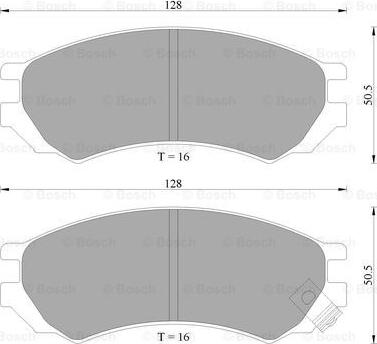 BOSCH 0 986 AB2 017 - Гальмівні колодки, дискові гальма autozip.com.ua