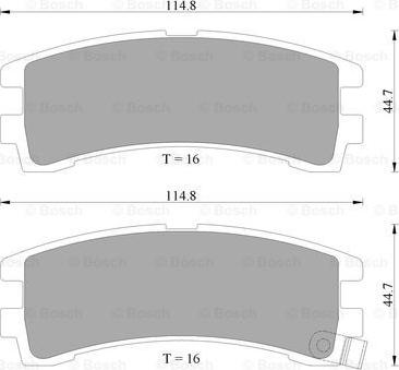 BOSCH 0 986 AB2 034 - Гальмівні колодки, дискові гальма autozip.com.ua