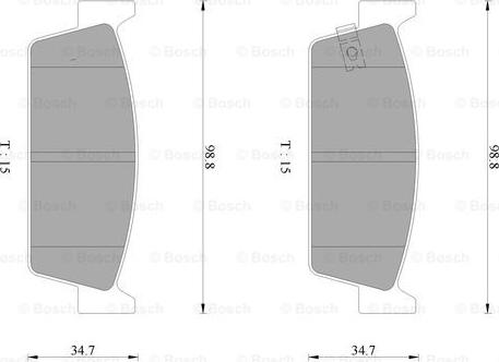 BOSCH 0 986 AB2 079 - Гальмівні колодки, дискові гальма autozip.com.ua