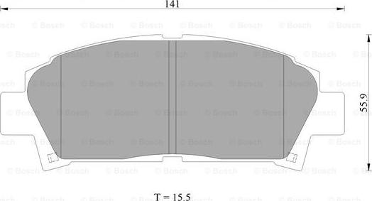 BOSCH 0 986 AB2 398 - Гальмівні колодки, дискові гальма autozip.com.ua