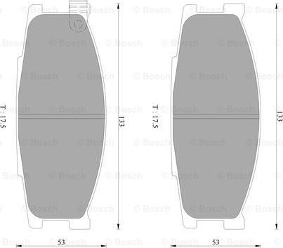 BOSCH 0 986 AB2 344 - Гальмівні колодки, дискові гальма autozip.com.ua