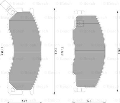 BOSCH 0 986 AB2 351 - Гальмівні колодки, дискові гальма autozip.com.ua