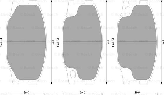 BOSCH 0 986 AB2 335 - Гальмівні колодки, дискові гальма autozip.com.ua