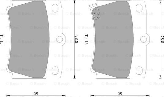 BOSCH 0 986 AB2 331 - Гальмівні колодки, дискові гальма autozip.com.ua