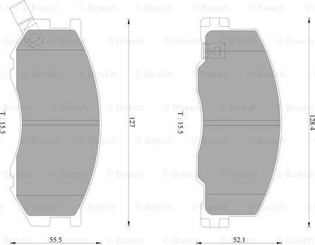 BOSCH 0 986 AB2 333 - Гальмівні колодки, дискові гальма autozip.com.ua