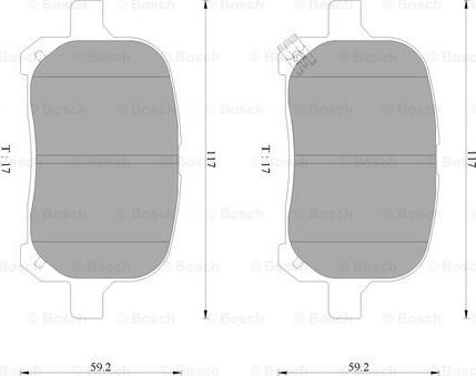 BOSCH 0 986 AB2 326 - Гальмівні колодки, дискові гальма autozip.com.ua