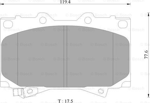 BOSCH 0 986 AB2 379 - Гальмівні колодки, дискові гальма autozip.com.ua