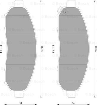 BOSCH 0 986 AB2 372 - Гальмівні колодки, дискові гальма autozip.com.ua