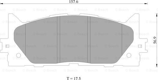 BOSCH 0 986 AB2 299 - Гальмівні колодки, дискові гальма autozip.com.ua