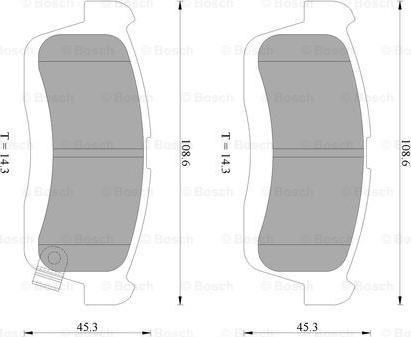 BOSCH 0 986 AB2 290 - Гальмівні колодки, дискові гальма autozip.com.ua