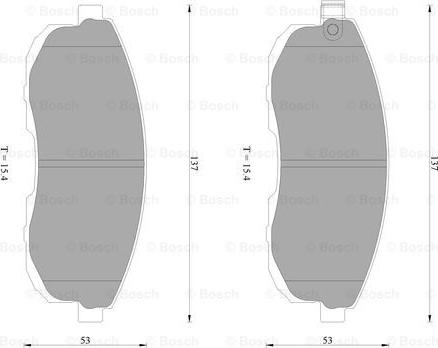 BOSCH 0 986 AB2 292 - Гальмівні колодки, дискові гальма autozip.com.ua