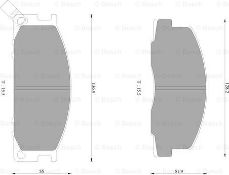 BOSCH 0 986 AB2 249 - Гальмівні колодки, дискові гальма autozip.com.ua