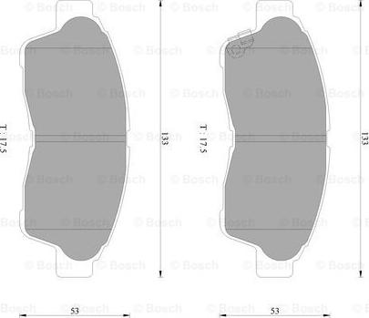 BOSCH 0 986 AB2 242 - Гальмівні колодки, дискові гальма autozip.com.ua