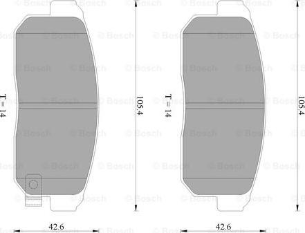 BOSCH 0 986 AB2 262 - Гальмівні колодки, дискові гальма autozip.com.ua