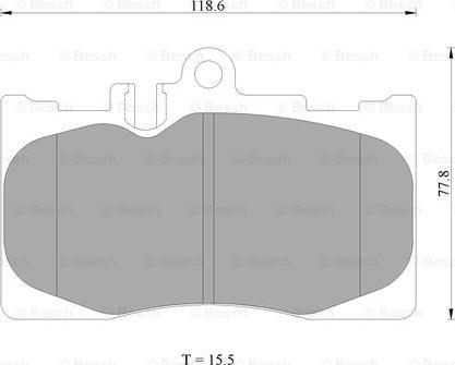 BOSCH 0 986 AB2 286 - Гальмівні колодки, дискові гальма autozip.com.ua