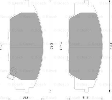 BOSCH 0 986 AB2 282 - Гальмівні колодки, дискові гальма autozip.com.ua