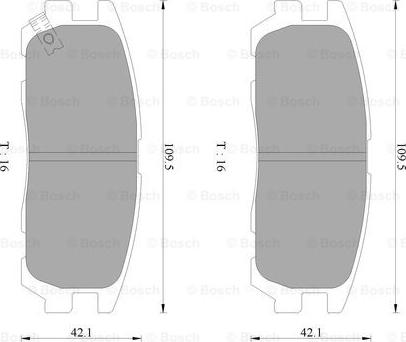 BOSCH 0 986 AB2 235 - Гальмівні колодки, дискові гальма autozip.com.ua