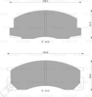 BOSCH 0 986 AB2 229 - Гальмівні колодки, дискові гальма autozip.com.ua