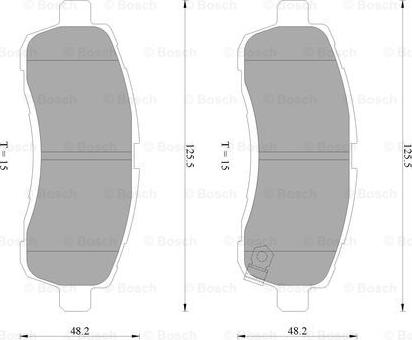 BOSCH 0 986 AB2 275 - Гальмівні колодки, дискові гальма autozip.com.ua