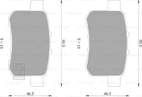 BOSCH 0 986 AB2 273 - Гальмівні колодки, дискові гальма autozip.com.ua