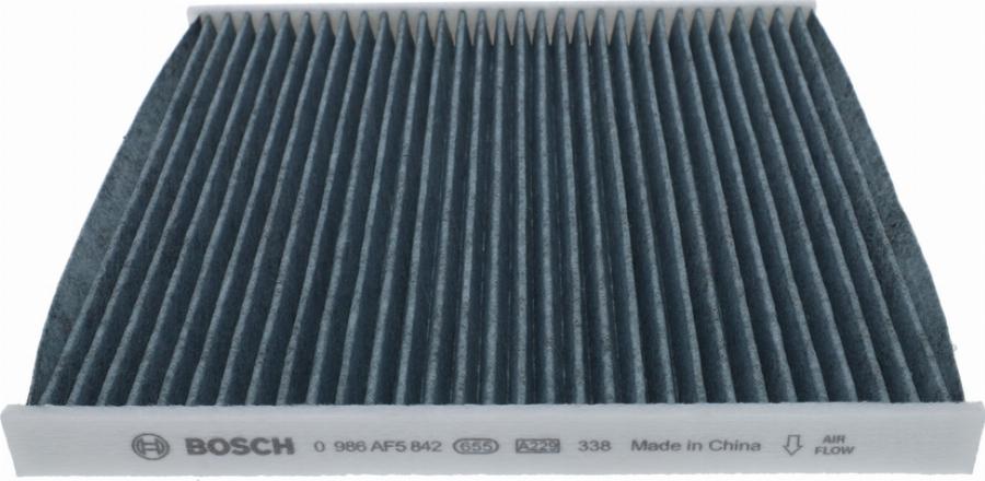 BOSCH 0 986 AF5 842 - Фільтр, повітря у внутрішній простір autozip.com.ua