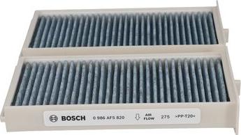 BOSCH 0 986 AF5 820 - Фільтр, повітря у внутрішній простір autozip.com.ua