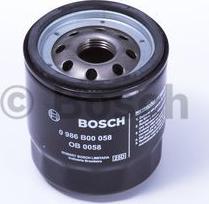 BOSCH 0 986 B00 058 - Масляний фільтр autozip.com.ua