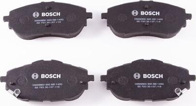 BOSCH 0 986 BB0 995 - Гальмівні колодки, дискові гальма autozip.com.ua