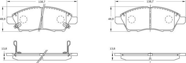 BOSCH 0 986 BB0 980 - Гальмівні колодки, дискові гальма autozip.com.ua