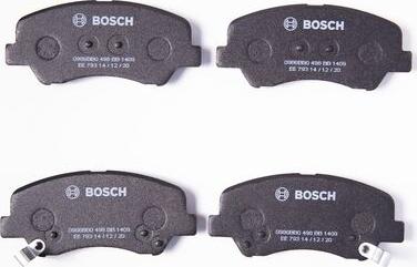 BOSCH 0 986 BB0 498 - Гальмівні колодки, дискові гальма autozip.com.ua