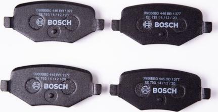 BOSCH 0 986 BB0 446 - Гальмівні колодки, дискові гальма autozip.com.ua