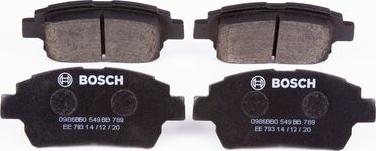 BOSCH 0 986 BB0 549 - Гальмівні колодки, дискові гальма autozip.com.ua